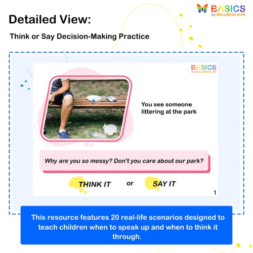 Think It or Say It: Community and Citizenship Skills