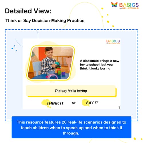 Think It or Say It: Social Etiquette for Kids