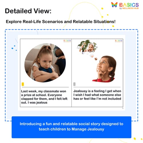 When I Feel Jealous: A Social Story with Activities for Kids preview 2