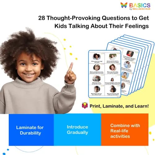 Conversation Cards - Basic Emotions: Questions to Help Kids Express Feelings