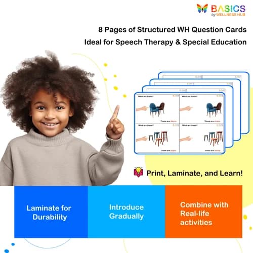 What Are These and Those? WH Questions – Household Items (Free Printable PDF)