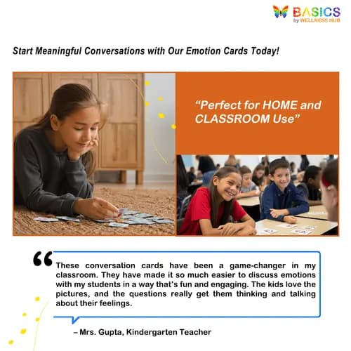 Conversation Cards - Basic Emotions: Questions to Help Kids Express Feelings