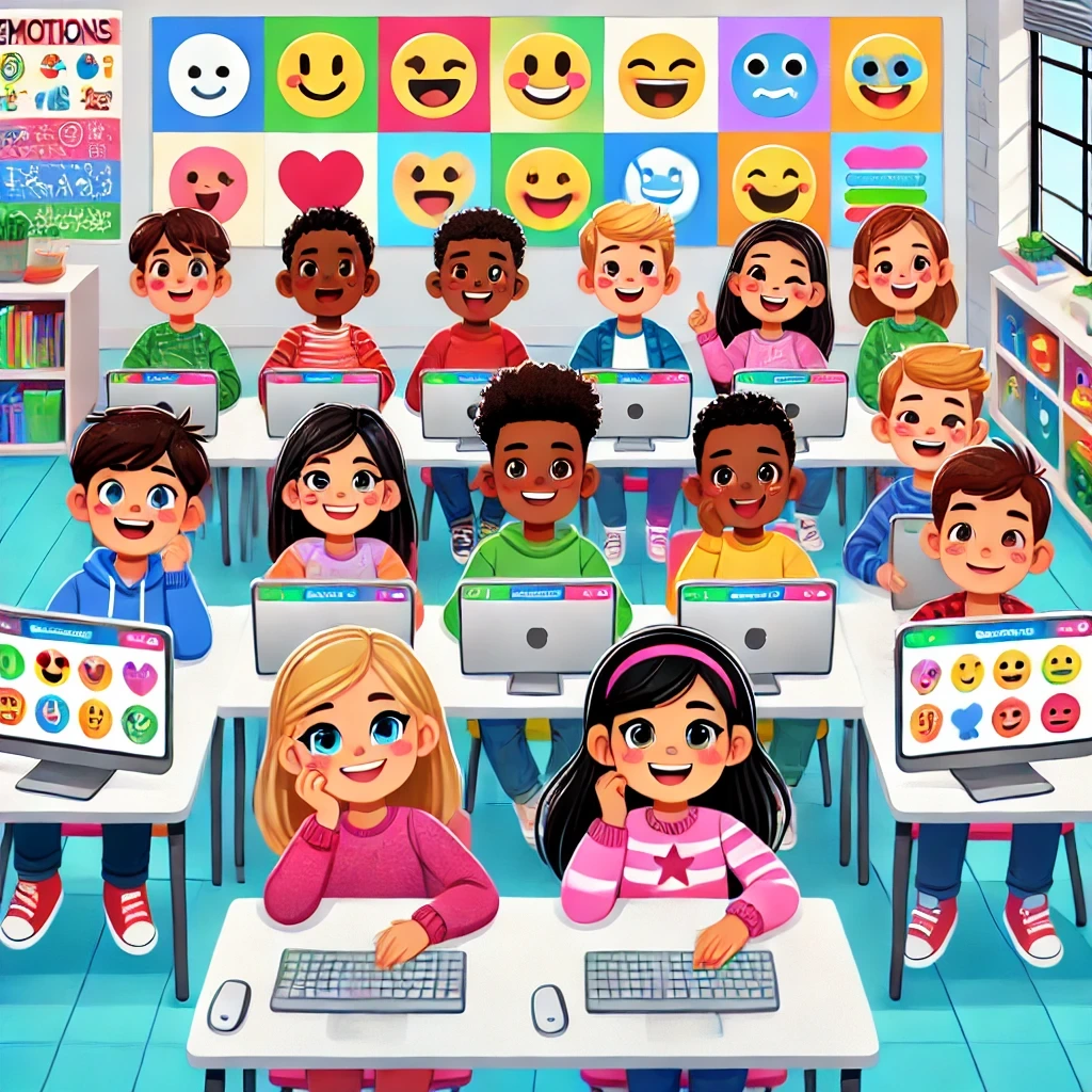 Boosting Emotional Expression in Kids with Online Platforms